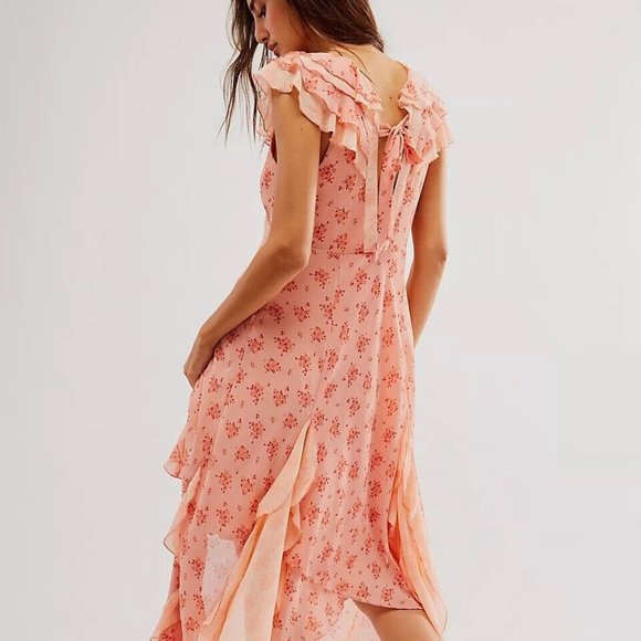FREE PEOPLE Women's Joaquin Ruffled Midi Dress